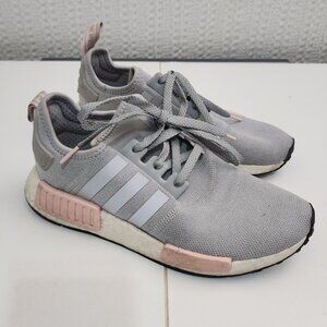 Adidas NMD Boost Woman's Pink and Gray Sneakers Size 8